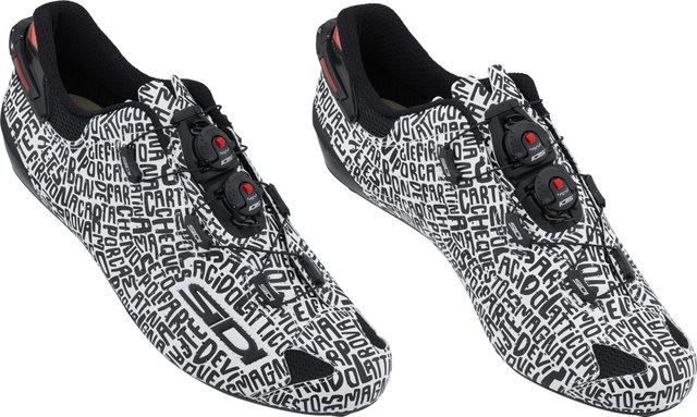 Sidi Shot 2 DZero Rennrad Schuhe - black-white/43