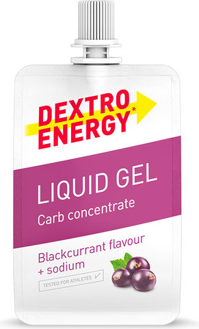 Dextro Energy Liquid Gel Kohlenhydrad-Gel - 18 Stück - blackcurrant-sodium