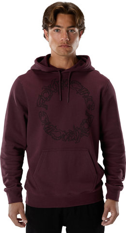 Fox Head Slowburn Fleece Hoodie - dark maroon | S