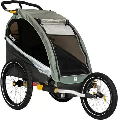 Burley Remolque para niños D'Lite X Single - sage green-grau | 20"