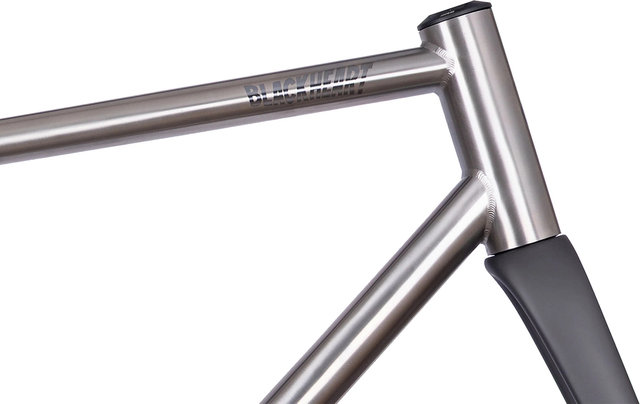 Blackheart Kit de cadre Road Plus Ti - brushed | XXS | 1 1/8" - 1,5" tapered | 51 mm | 0 mm | 28"