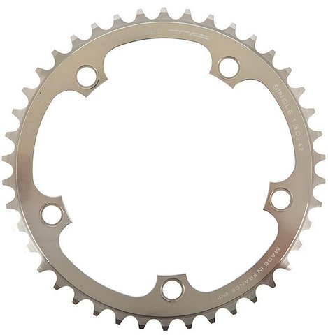 Single Chainring, 5-arm, 130 mm BCD - silver/42 tooth