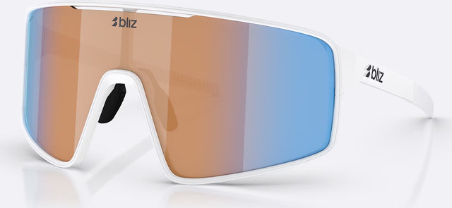 Bliz P001 Sportbrille - white/nano optics nordic light coral-orange-blue multicolor