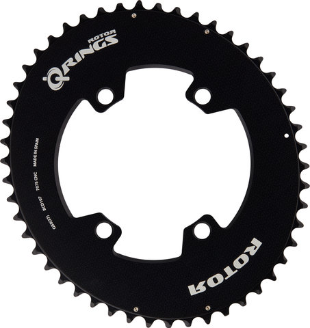 Rotor SRAM Force AXS 2X Chainring, 4-Arm, Q-Ring, 107mm Bolt Circle Diameter - black | 50 