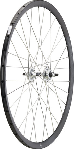 Miche Pistard Tubular Track Wheelset - black-silver/Non Boost/Non Boost/100 mm/28"/Screw-on freewheel/100 mm/Threaded freewheel/100 mm/120 mm