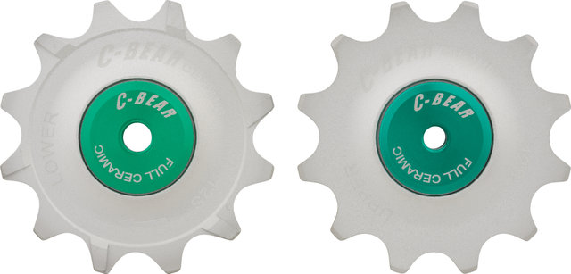 C-BEAR Schalträdchen Aluminium SRAM AXS Road 12-fach Full Ceramic Modell 2023 - silber/12 Zähne
