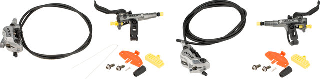 Shimano Set de frenos de disco XTR Enduro d+t BR-M9120 c. pasti. resina J-Kit - gris/Set/left/right (side-specific)