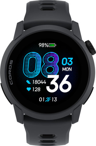 Coros Pace 4 mit Silikon-Armband Multisport Smartwatch - black