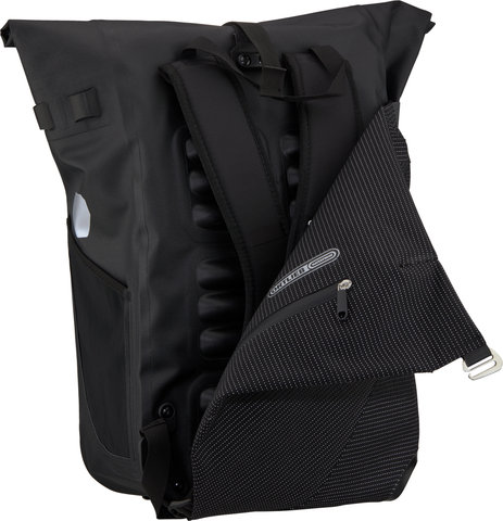ORTLIEB Vario High-Vis QL2.1 Rucksack-Fahrradtasche Hybrid - black reflective/26000 ml