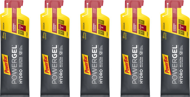 Powerbar PowerGel Hydro - 5 pièce - cherry - caffeine/335 