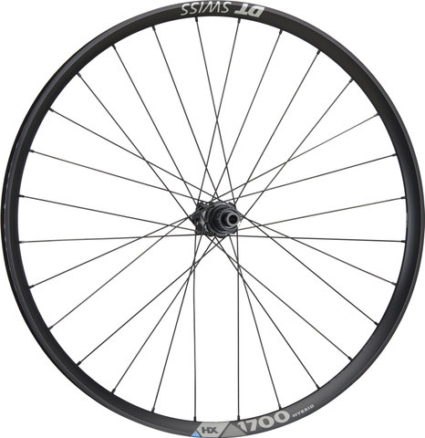 DT Swiss Juego de ruedas HX 1700 SPLINE 27,5" 30 Boost Disc 6 agujeros Hybrid - negro/Shimano Micro Spline/Boost/148 mm/110 mm/Boost/27,5" (650B)/110 mm/Shimano Micro Spline/110 mm/148 mm