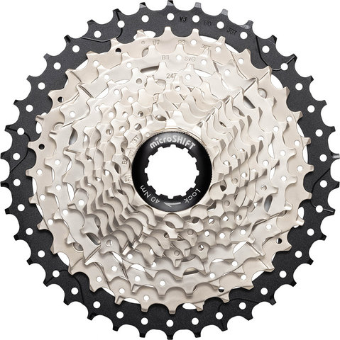 microSHIFT Sword G-series cassette 10-speed - silver-black | 11-38