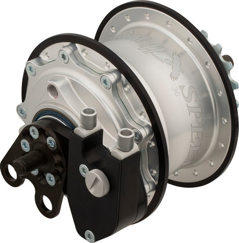 Rohloff Speedhub 500/14 TS Threaded Axle 135 mm Gear Hub - silver-anodised/type 3, 36 hole
