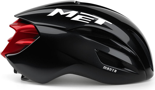 MET Manta MIPS Helm - black red glossy | 56 - 58 cm
