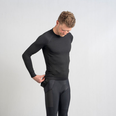 GripGrab PACR Winter Seamless L/S Unterhemd - black | M