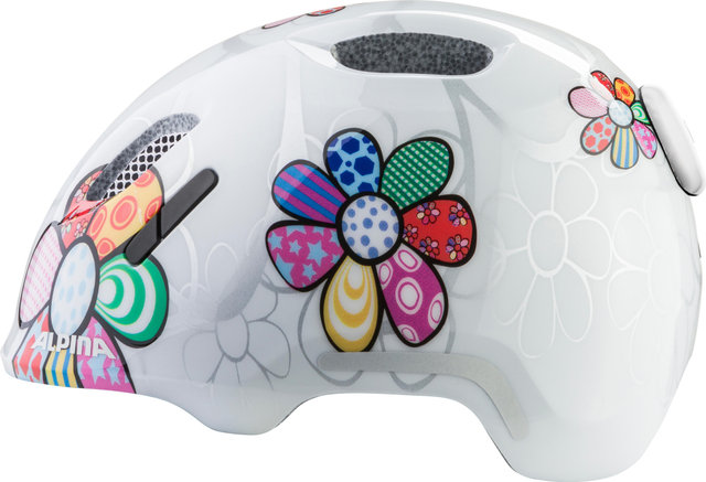 Alpina Casque Pour Enfants Ximo 2 Flash - white flower gloss | 47 - 51 cm