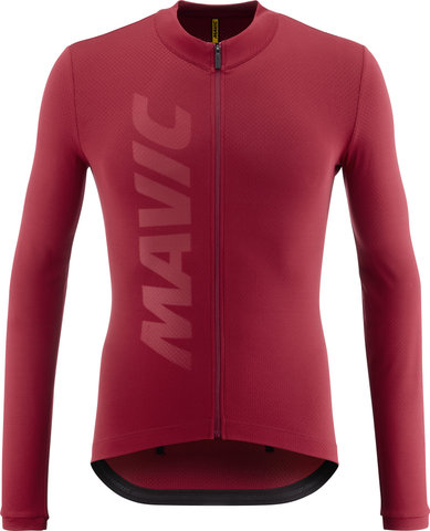 Mavic Aksium Thermo M L/S Trikot - burgundy/M