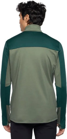 VAUDE Suéter de fleece para hombres Mens Livigno Halfzip II - agave/S