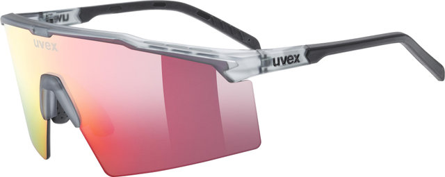 uvex flowline Brille - smoke matt | mirror red