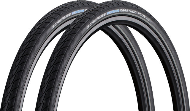 Schwalbe Set de 2 Pneus Rigides Marathon Plus E-50 28" - noir-reflex/28 /40 /40-622/1.5 