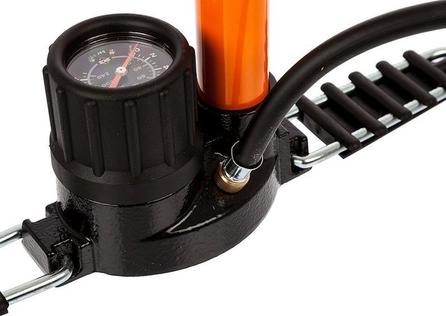 Rennkompressor Floor Pump with E.V.A. Head - orange/universal