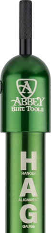 Abbey Bike Tools Herramienta de patillas de cambios Hanger Alignment Gauge HAG - green-black