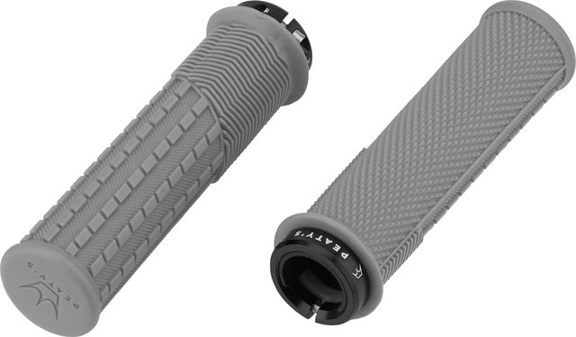 Peaty's Monarch Grips Knurl Lock-On Handlebar Grips - slate/thick