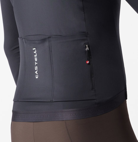 Castelli Espresso Thermal 2 L/S Trikot - black white | S