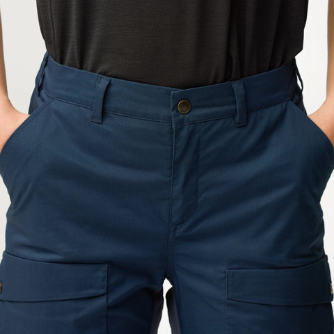 Fjällräven Pantalon femme Abisko Hybrid Trail - navy | XXS
