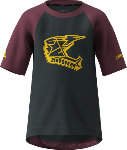 Zimtstern Jersey de niños Pureflowz S/S - pirate black melange windsor wine | S