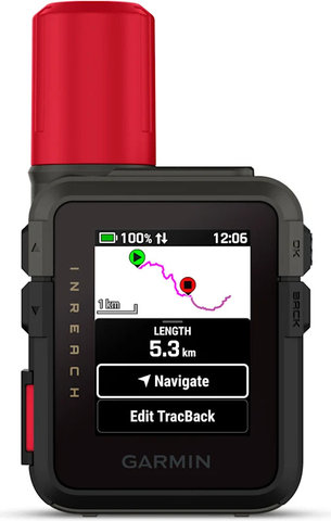 Garmin inReach Mini 3 Plus Satelliten-Kommunikationsgerät - schwarz-rot