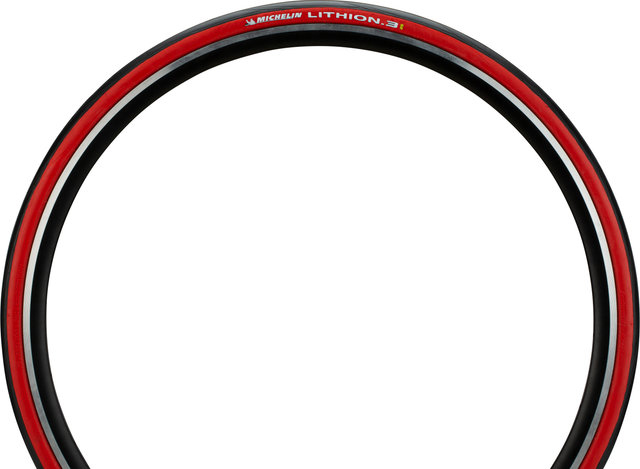 Michelin Lithion 3 28" Folding Tyre Set - red/28 /25 mm/25-622