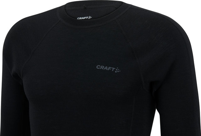 Craft Adv Wool Merino RN L/S Unterhemd - black/M