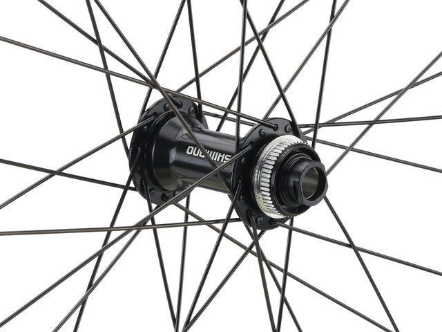 bc basic Mountain Deore Center Lock Disc DT 533 29" Boost/Non-Boost Wheelset - schwarz | Shimano MTB | Boost | 142 mm | 110 mm | 29" | 110 mm | Shimano MTB | 110 mm | 142 mm | Non Boost