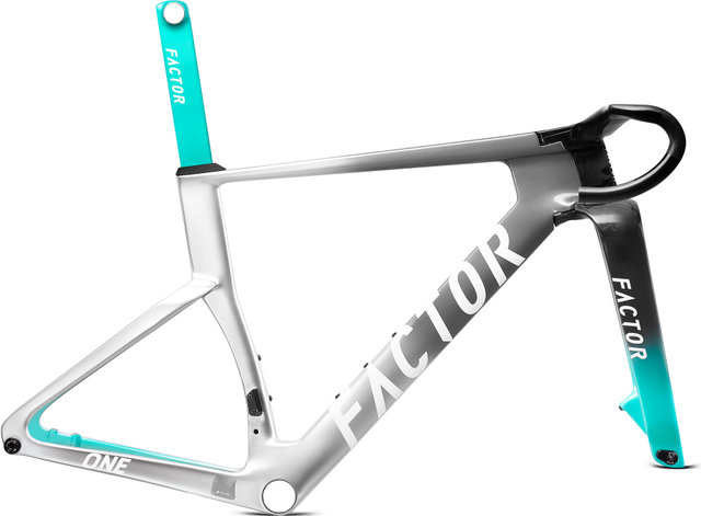 Factor Kit de Cadre ONE Silverstone Disc carbone Shimano 28" - silverstone/M/28"/0 mm/43 mm/38 cm, 110 mm, 0 mm Rise