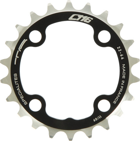 TA Kettenblatt C116, XTR FC-M960, 4-Arm, innen, 64 mm Lochkreis - schwarz/22 Z