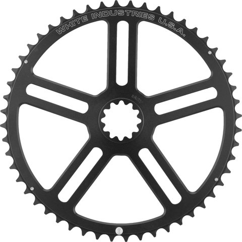 White Industries Plato VBC externo - black/52 