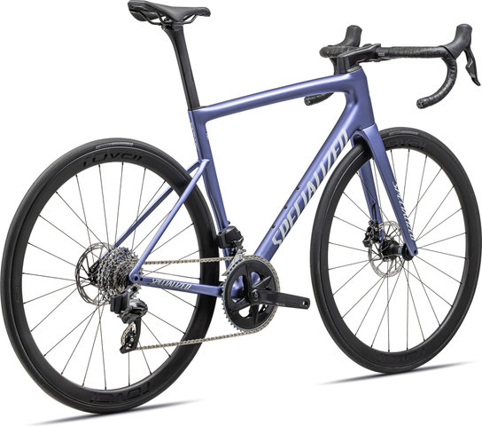 Specialized Tarmac SL8 Expert Carbon Road Bike - satin powder indigo tint over silver dust-white