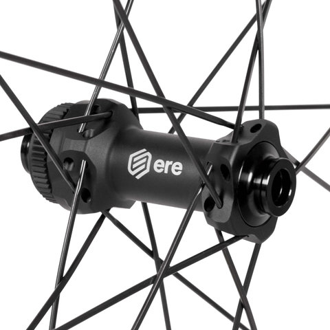 ERE Research Tenaci GX23 Disc Center Lock 28" Laufradsatz - black-black/Non Boost/Non Boost/100 mm/142 mm/28"/Shimano Road
