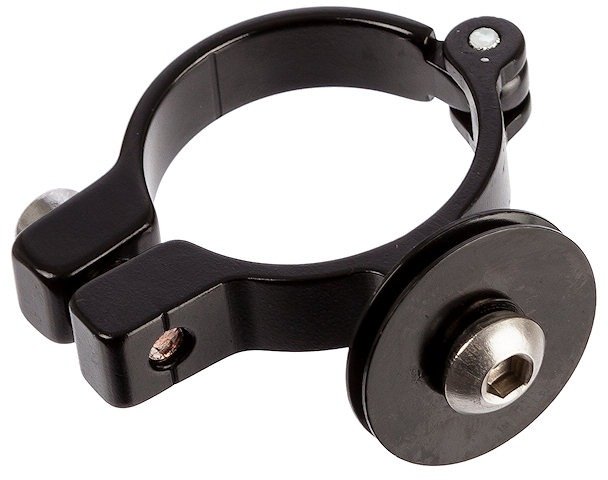 Problem Solvers Attache de Dérailleur Avant avec Galets Guideur pour Cyclocross - black/31,8 mm