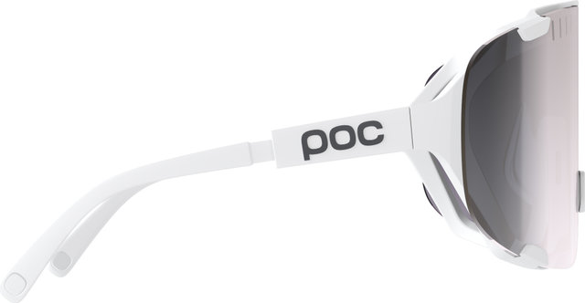 POC Devour sports glasses with replacement lens - hydrogen white | clarity road-sunny silver