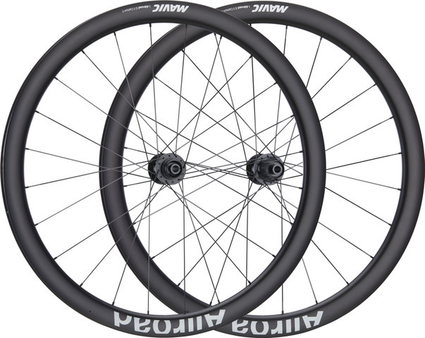 Mavic Set de Roues Allroad S Disc Center Lock 28" Carbon - noir/100 mm/Shimano Route/142 mm/28"