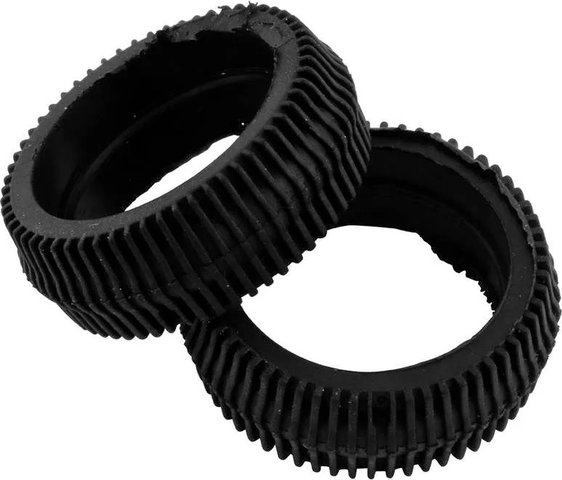 Axa paquete doble de rodillos de goma HR Rubber Runner para dinamo lateral - negro