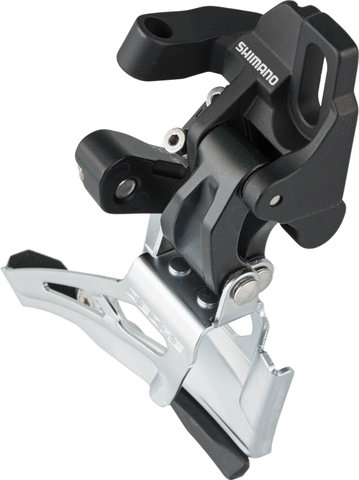 Shimano Desviador Deore FD-M618 2x10 velocidades - negro-plata/Direct Mount / Down-Swing / Top-Pull