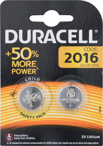 Duracell Lithiumbatterie CR2016 - 2 Stück - universal