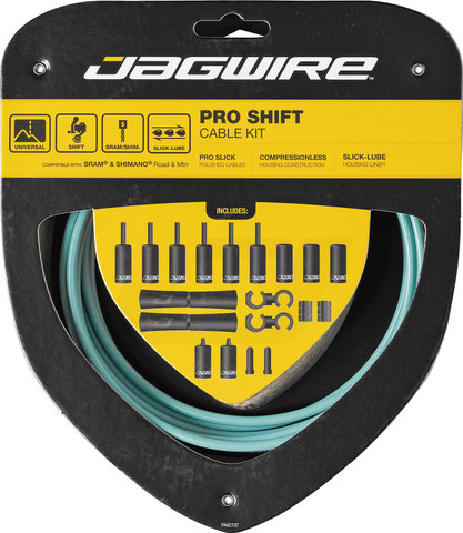 Jagwire Set de Câbles de Vitesses 2X Pro - Bianchi celeste