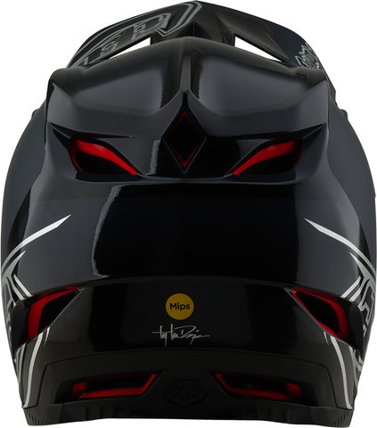 Troy Lee Designs D4 Polyacrylite Fullface Helm - shadow black/57 - 58 cm