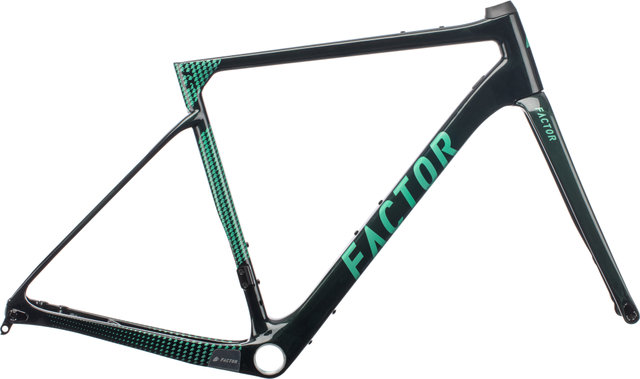 Factor Kit de Cadre en Carbone LS Disc Gravel - british green/M/Axe Traversant 12 mm