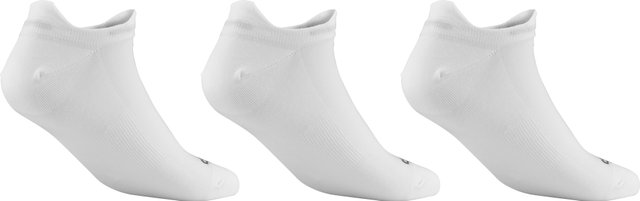 GripGrab Classic No Show Summer Socks 3-Pack - white/41 - 44