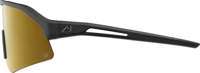 Alpina Sonic HR Q Sports Glasses - black matte | mirror gold